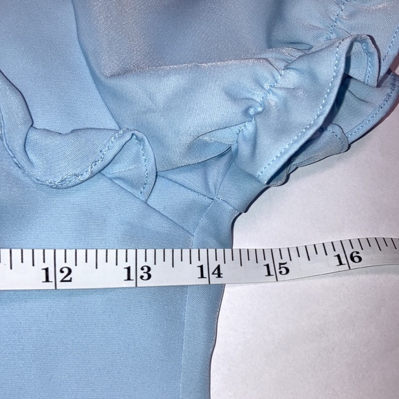 YesStyle Ruched Ruffle Dress Small - Picture 9 of 15